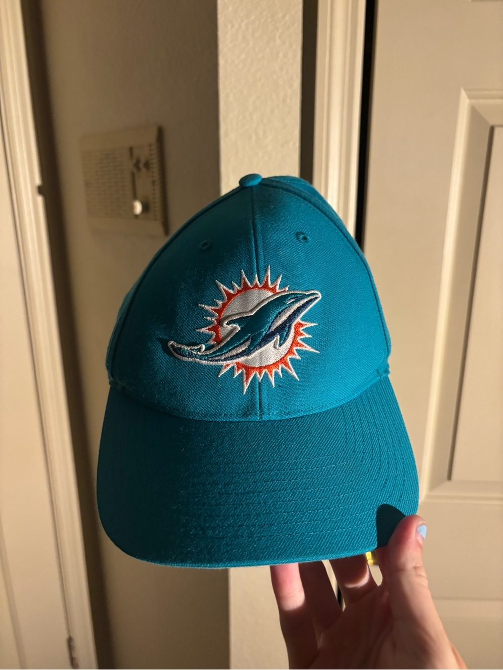 47 Brand Miami Dolphins Black and Teal Snapback Hat